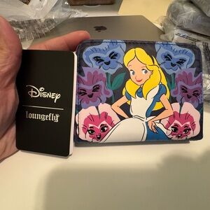Loungefly Disney Alice in Wonderland Wallet - Blue and Purple